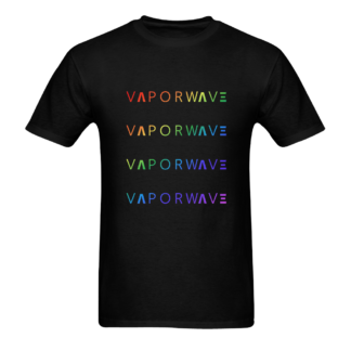 Rainbow Vaporwave Text Aesthetic Shirt