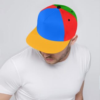 90s Color Block Snapback Hat