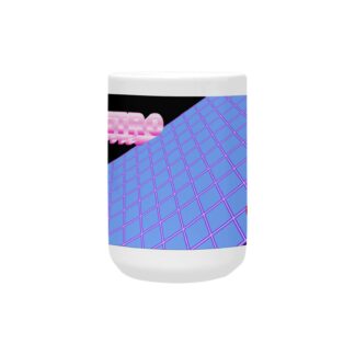 Retro Grid Ceramic Mug (15oz) USA ONLY